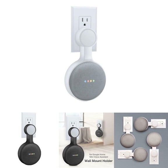 Cheers US Outlet Wall Mount Bracket Holder Accessory for Home Mini Smart Speaker Smart Speaker for Home Easy to Install Smart Speaker Accessory Portable