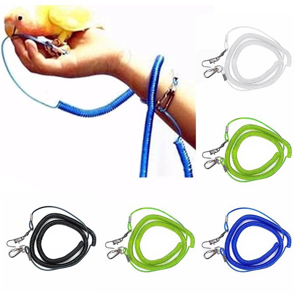 Cheers.US Parrot Bird Harness Leash Anti bite Outdoor Flying Training Rope Pet Supplies for Macaw African Greys Parakeet Cockatoo Cockatiel Conure Lovebird