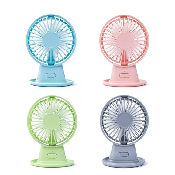 Cheers.US Personal Portable Fan 3 Speed Adjustable Angle Removable Base Lanyard USB Recharging Battery Operated Small Desk Cooling Face Fan for Home Camping