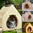 thumbnail image 1 of Cheers.US Pet Bed Rabbit Bed Cozy Guinea Pig Hideout House Bunny Hideout for Rabbits Hamster Bunny Rats Chinchilla Cave Bed Small Animal Bed, 1 of 14