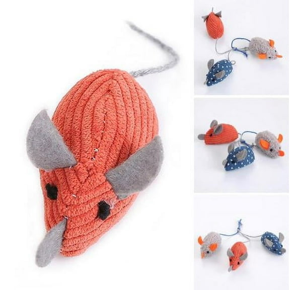 Cheers.US Pet Cats Kitten Funny Fake Mouse Playing Interactive Bite-resistant Chew Doll,Mouse Shape, Funny, Play Toy, Bite-resistant