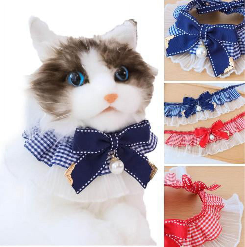 Hesroicy Lovely Lace Pet Bib Collar Elegant Bandana Style