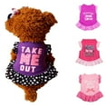 thumbnail image 1 of Cheers.US Pet Dress Shirt Cute Dog Sundress Printed Dog Princess Dress Puppy Summer Apparel Clothes Dog Skirt Shirt with Ruffles Dress for Small Dog Cats Puppy, 1 of 7