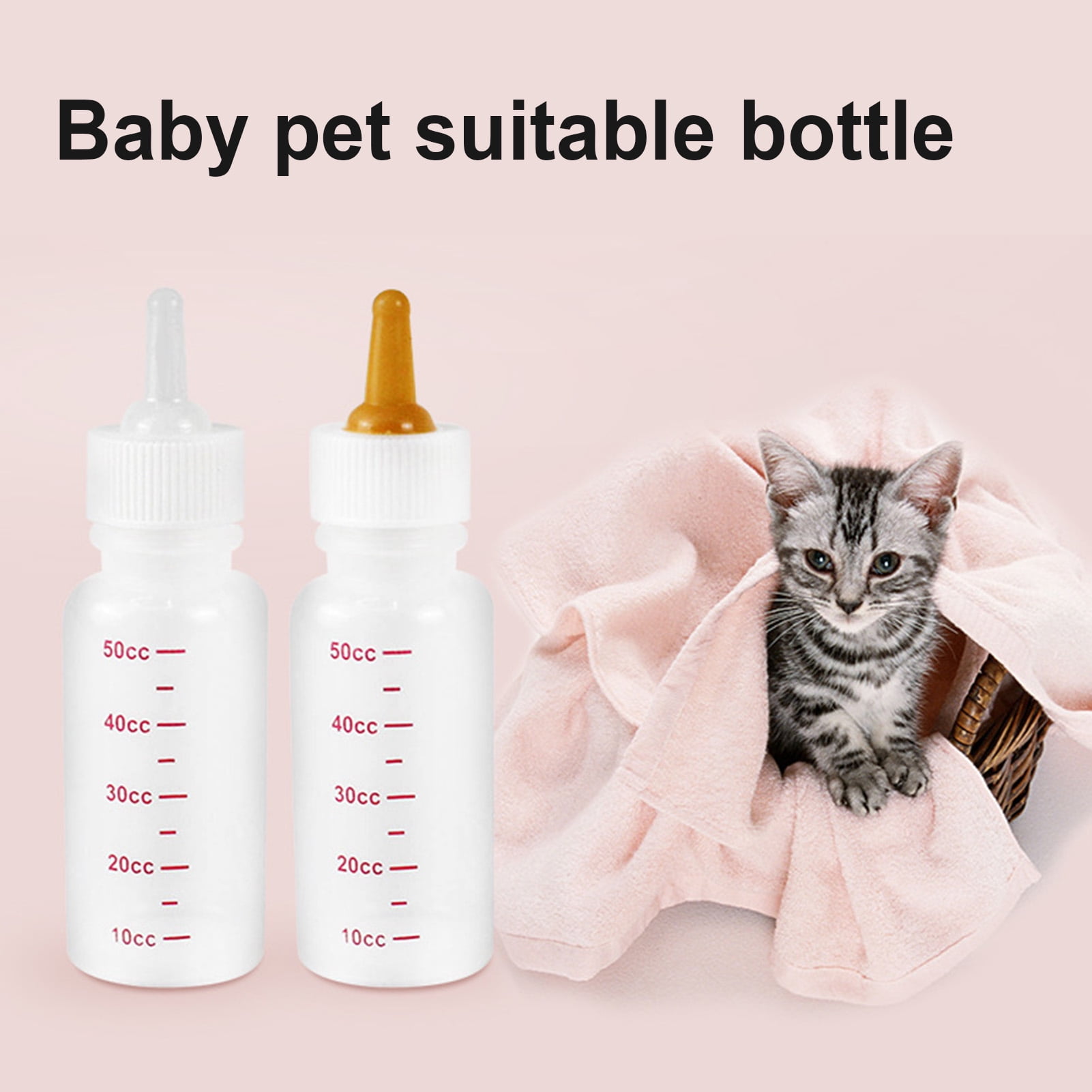 Cheers.US Pet Nursing Bottle Milk Bottle Newborn Animal Feeder