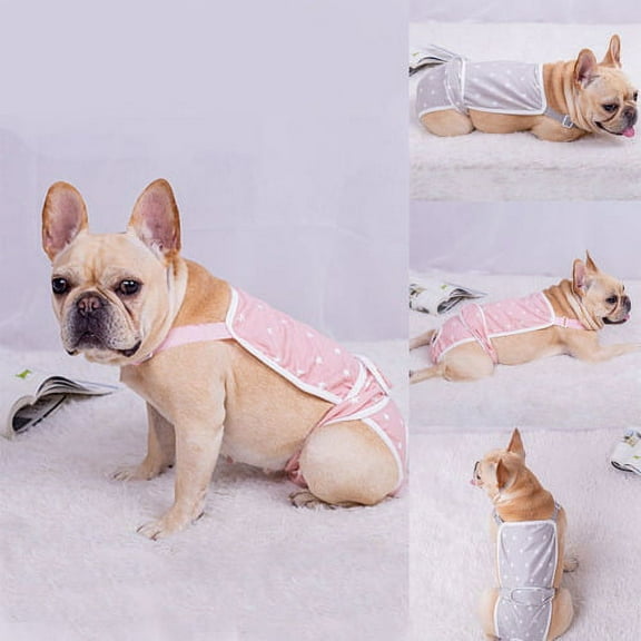 Cheers.US Pet Short Pants Printing Design Health Care Washable Dog Diaper Pet Physiological Pants,Soft, Breathable, Comfortable,Pet Sanitary Pants are Easy for Female Dogs