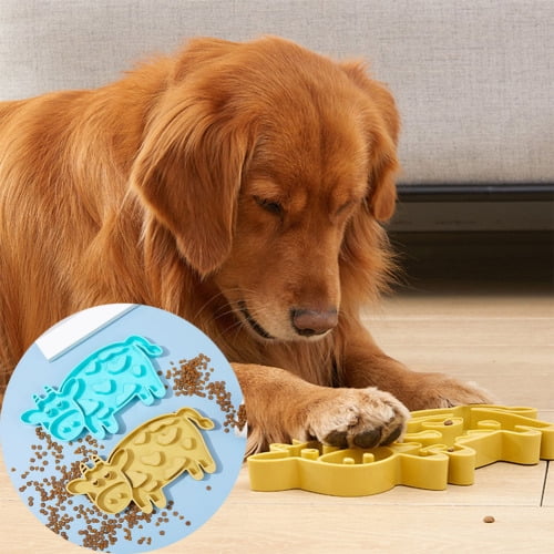 Dog Slow Feeder Bowl Non-Slip Silicone Puzzle Bowl Pet Slower Food Feeding  Dishes Fun Dog