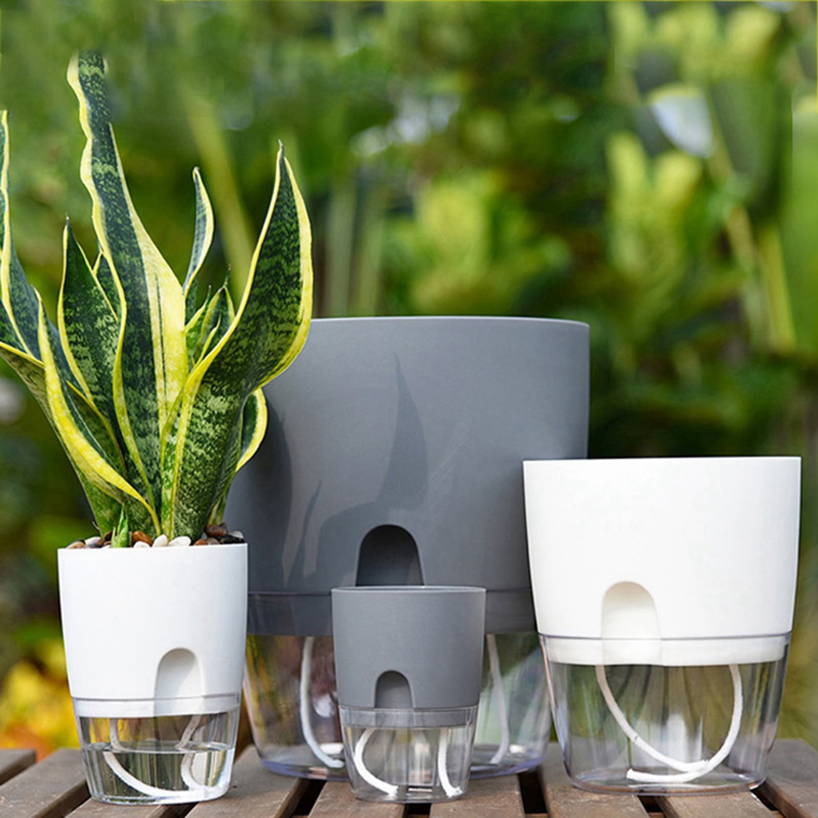 Cheers.US Planter 2 Layer Self Watering Plant Flower Pot Water Container Home  Garden Decor - Walmart.com, image size:1601x1601