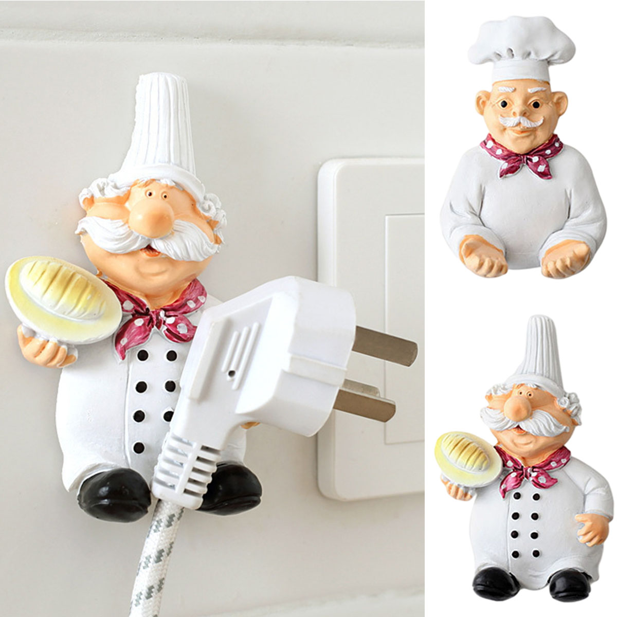 Cheers US Plastic Adhesive Hooks for Plugs Plug Hooks Strong Adhesive