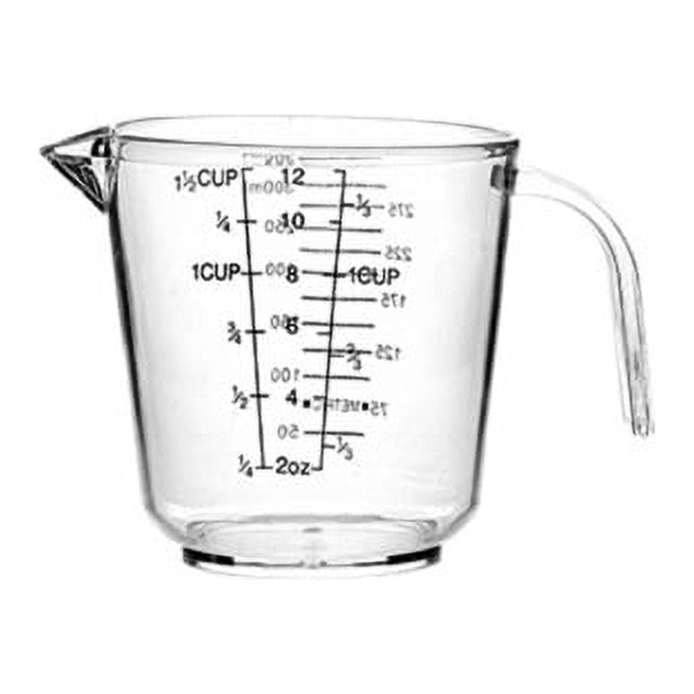 Frogued Clear Scale Measuring Cup with Handle Plastic Graduated