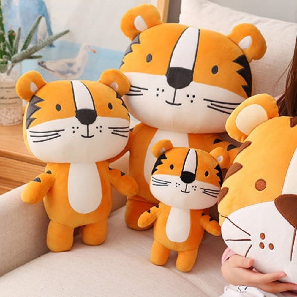 Cheers.US Plush Doll Adorable Decorative Fluffy Tiger Stuffed Animal Toy  Christmas Gift,Adorable, Soft, Skin Friendly for Home Decoration, Car  Cushions, Childrens Dolls 