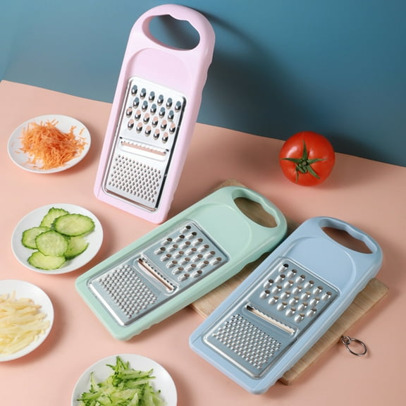 Cheers US Potato Grater 3-In-1 Comfortable Grip Stainless Steel Onion Processor Vegetable Grater for Cooking