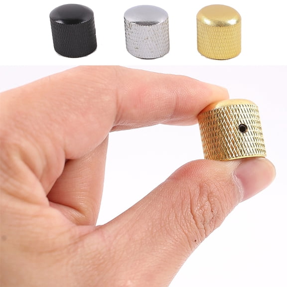 Cheers.US Potentiometer Knob Sturdy Wear-resistance Potentiometer Potentiometer Control Knobs For Electric Guitar Metal Volume Tone Knobs