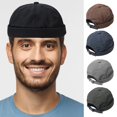 thumbnail image 1 of Cheers.US Quick Dry Brimless Hat Lightweight Daily Beanie Docker Cap Sailor Rolled Cuff Harbour Hat Casual Skullcap, 1 of 3