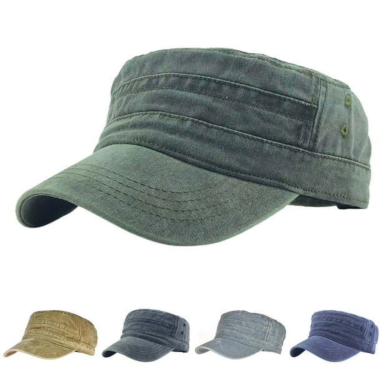 Cheers.US Quick Dry Cadet Army Hats Waterproof Military Flat Top