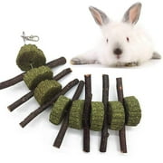 Cheers US Rabbit Bunny Hamster Teeth Health Apples Wood Stick Grass Cake Heart Chew Toy Hanging Design Easy to Install Rabbits Guinea Pigs Chinchillas Hamsters