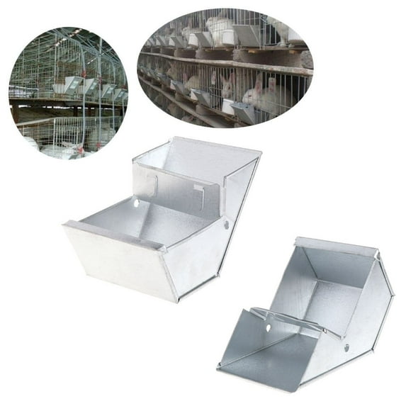 Cheers.US Rabbit Hutch Trough Small Animal Feeder Pet Lodge - Small Animal Feed Box Great for Rabbits, Ferrets and Other Small Animals Trough Feeder Drinker Food