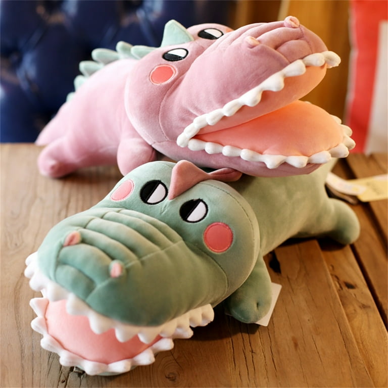 Cheers.US Realistic Stuffed Crocodile Soft Pillow Plush Toy Alligator Valentine s Day Birthday Children s Day Desktop Decor for Toddler Kids Boys