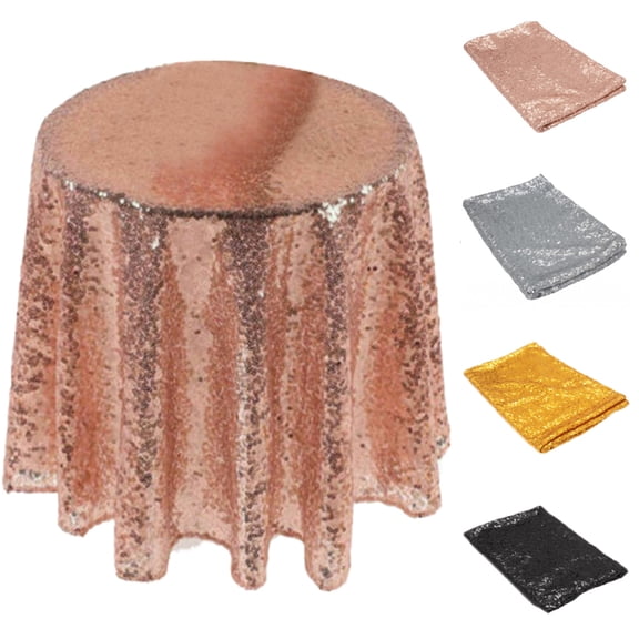 Cheers.US Sequin Tablecloth Sequin Table Overlay and Sequin Tablecloth/Linen for Wedding/Party/Event/Decoration