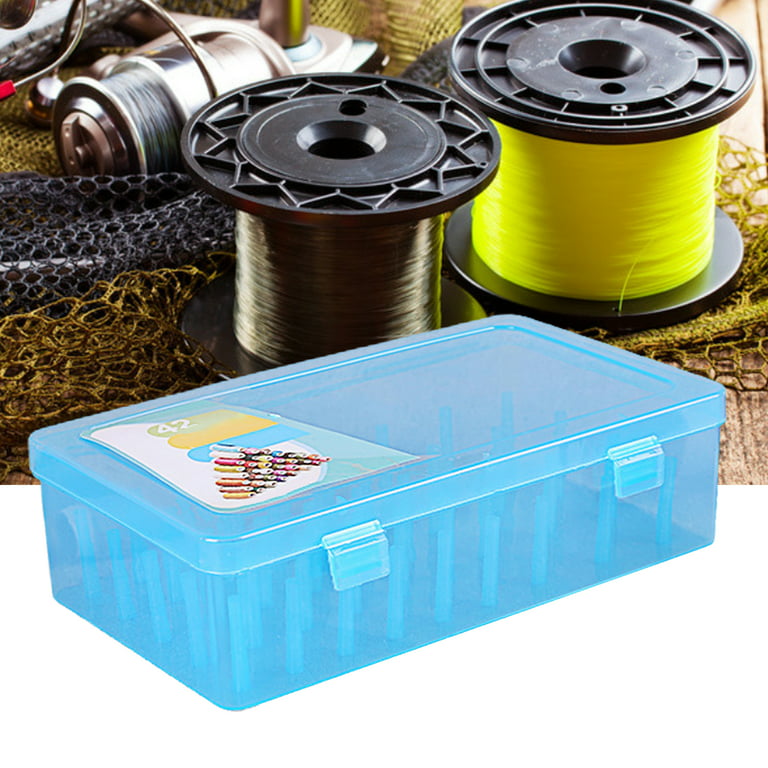 Clear Sewing Thread Storage Container with 40 Spools of Thread