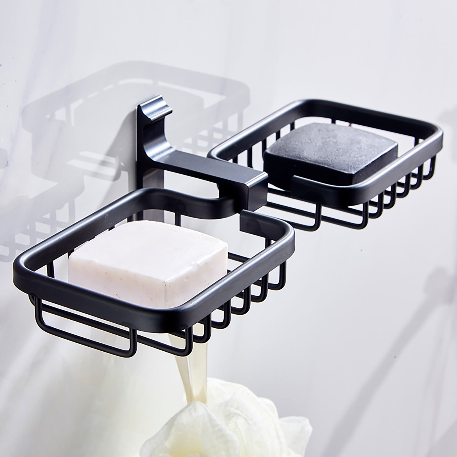 Cheers US Shower Wall Soap Dish Holder: Wall Mounted Draining Soap ...