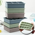 thumbnail image 1 of Cheers.US Silicone Ice Cube Trays -6/15 Grids Square Cubes per Tray Ideal for Whiskey, Cocktails, Soups, Baby Food and Frozen Treats - Flexible and BPA Free, 1 of 7