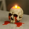 thumbnail image 1 of Cheers US Skull Candle Holder Gothic Decor Large Handmade Skeleton Oddities tealight Candle Holder, Creepy and Spooky Home Gothic Home Decor, 1 of 7