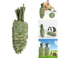 thumbnail image 1 of Cheers.US Small Animal Toy Natural Grass Handmade Weaving Teeth Grinding Toy Hamster Rabbit Carrot Chew Toy Pet Toy Suitable for Rabbits, Hamsters, Gerbils and Other Rodents, 1 of 14