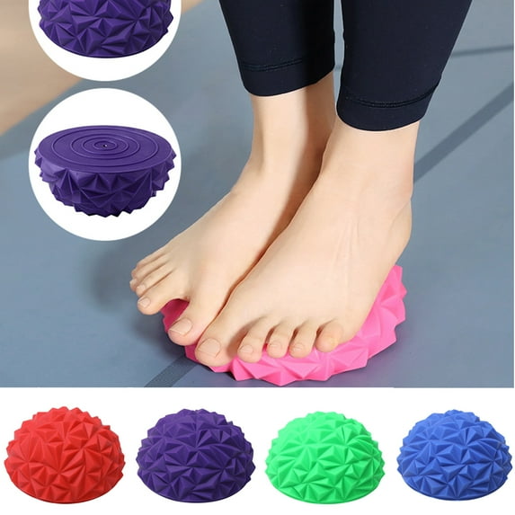 Cheers.US Spiky Massage Ball for Foot, Back, Muscles Fitness Muscle Foot Full Body Exercise Tired Release Yoga Half-ball