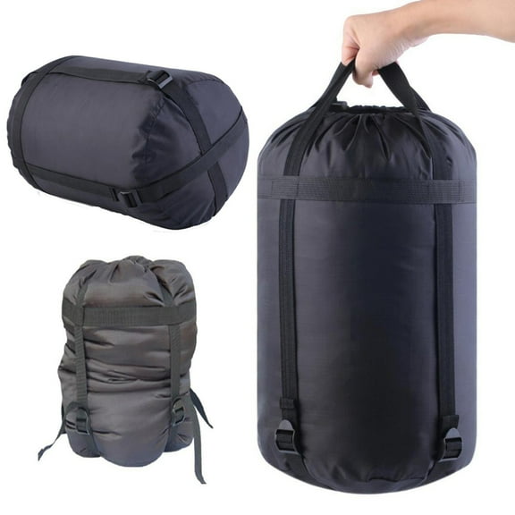 Cheers.US Sports Nylon Compression Stuff Sack Compression Sack for Sleeping Bag Water-Resistant & Ultralight & Compact Space Saving Gear for Camping Traveling and Outdoors