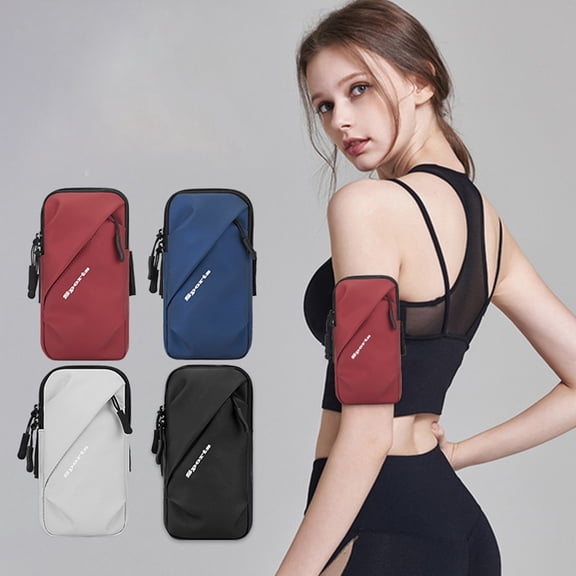Cheers.US Sports Running Armband Bag Breathable Waterproof Mesh Design Exercise Workout Armband Arm Cell Phone Holder for Outdoor Compatible with All Regular Size Phones