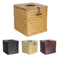 thumbnail image 1 of Cheers.US Square Woven Tissue Box Holder, Decorative Napkin Holder Pumping Paper Case Dispenser, Facial Box for Home Office Car Automotive Decoration, 1 of 7