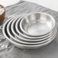 thumbnail image 1 of Cheers.US Stainless Steel Dinner Plates, Stainless Steel Plates, Metal Round Dinner Plate for Adults, Eating, Camping, Picnic,Outdoor, 1 of 9