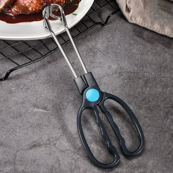 Cheers US Stainless Steel Kitchen Tongs, Food Tongs, Heavy Duty Stainless Steel Kitchen Tongs Extra Long Scissor Tongs for Cooking, Barbecue, Serving Scissors Tongs - Buffet Pliers