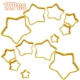 thumbnail image 1 of Cheers.US Star Cookie Cutter Set-12Pcs Plastic Five-pointed Star Biscuit Molds Fondant Cake Cookie Cutter Set Pastry Mold-for 3d Christmas Cookies, 1 of 7