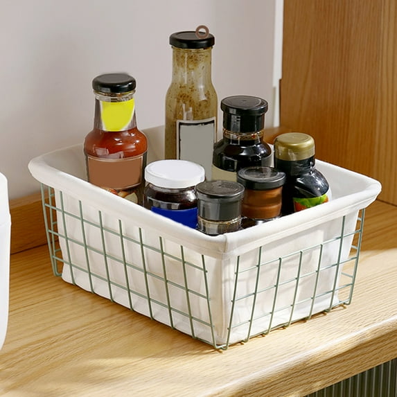 Cheers US Storage Basket Organizing Container Storage Organizer Bins for Shelves Drawers Desktop Closet Playroom Classroom Office