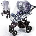 thumbnail image 1 of Cheers.US Stroller Rain Cover Universal Waterproof Baby Stroller Cover, Rain Cover for Stroller, Jogging Stroller Rain Cover, Pushchairs Stroller Weather Shield for Wind Snow Dust, 1 of 6