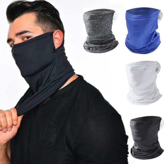 Cheers US Sun UV Neck Gaiter Face Mask Washable Reusable Face Cover Dust Wind Bandana Balaclava Tube Scarf for Fishing Hiking Motorcycle
