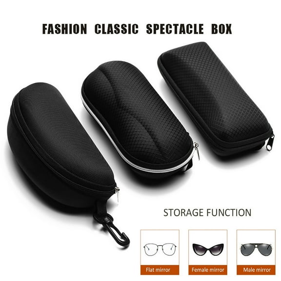 Cheers.US Sunglasses Soft Case Ultra Light Neoprene Zipper Eyeglass Case Potable Unisex Black Eye Glasses Protective Box