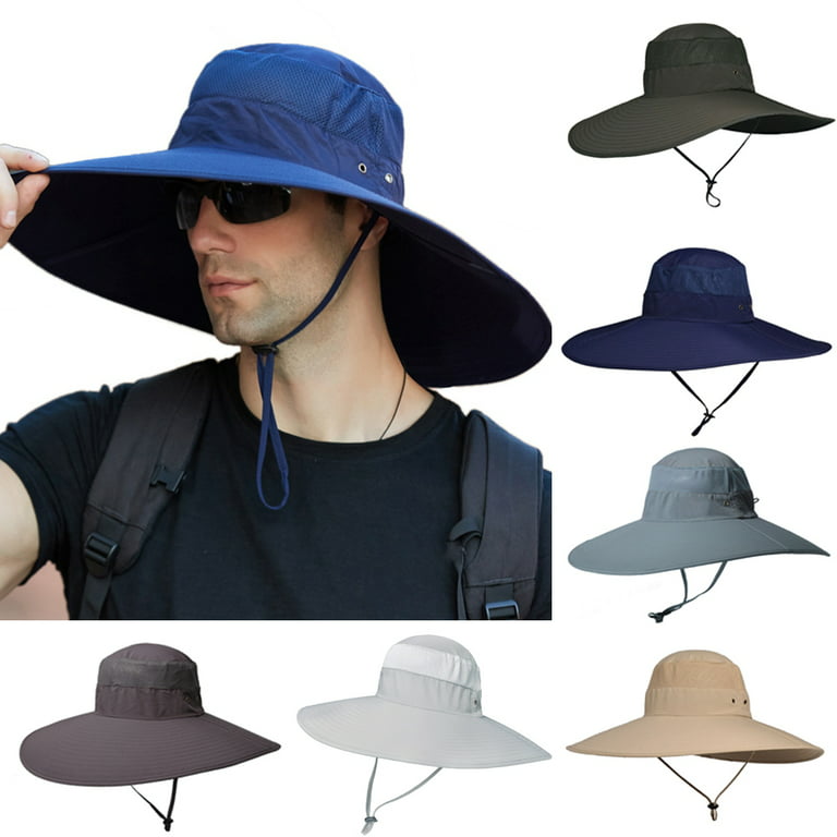 Cheers.us Super Wide Brim Sun Hat-UPF50+ Waterproof Bucket Hat for Fishing, Hiking, Camping, Men's, Size: One Size