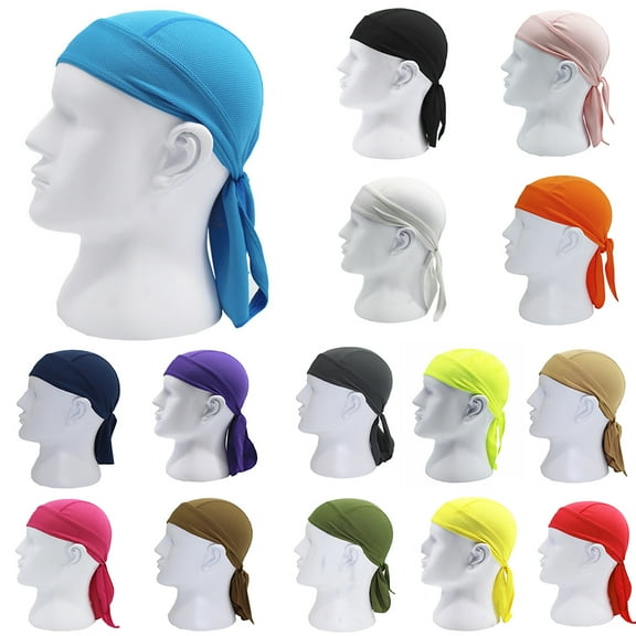 Cheers.US Sweat Wicking Beanie Cap Skull Cap Sweat Quick Drying Hat Motorcycle Head Wrap for Men and Women