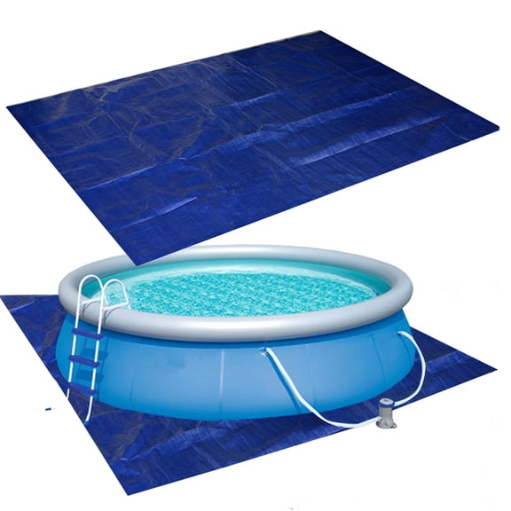 Cheers.US Swimming Pool Cover Set Foldable Durable Swimming Pool Mat Abrasion Proof Tarpaulin Waterproof PVC Cover Cloth for Outdoor Freight Yard