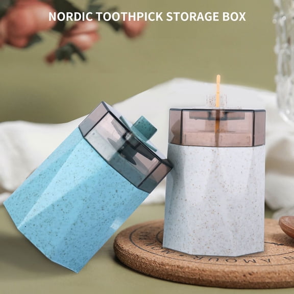 Cheers US Toothpick Holder Dispenser, Pop-Up Automatic Toothpick Dispenser for Kitchen Restaurant Thickening Toothpicks Container Pocket Novelty, Sturdy Safe Container Toothpick Storage Box