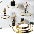 thumbnail image 1 of Cheers.US Traditional 7.83" x 7.83" Gold Floating Shelf, 1 of 7