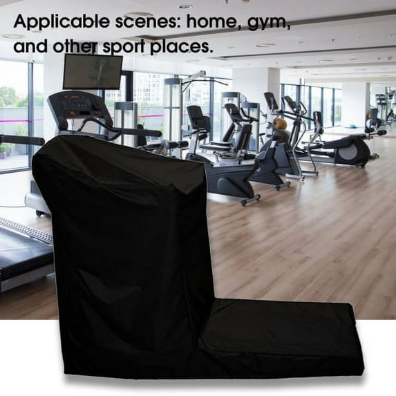 Cheers.US Treadmill Cover, Folding Treadmill Cover, Dustproof and Waterproof Cover, Oxford Cloth Waterproof Sunscreen Cover(Black)