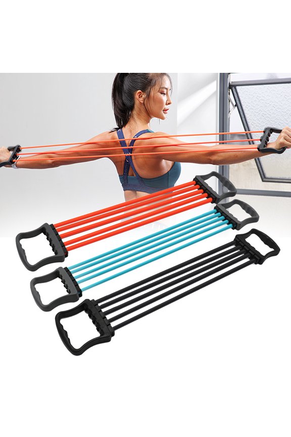 Tube Chest Expander Resistance Exercise System with Resistance Bands Strength Trainer Chest Expander Fitness