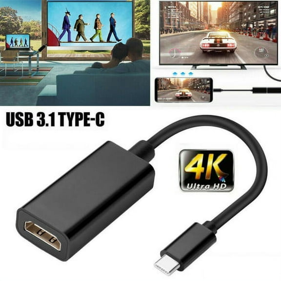 Cheers US USB 3 1 High performance ABS Type C to compatible Adapter for Meetings Teaching Lectures Presentations Parties