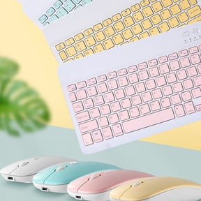Cheers US Ultra Slim Bluetooth Keyboard Compatible with Laptop Mobile and More Bluetooth Enabled Devices White