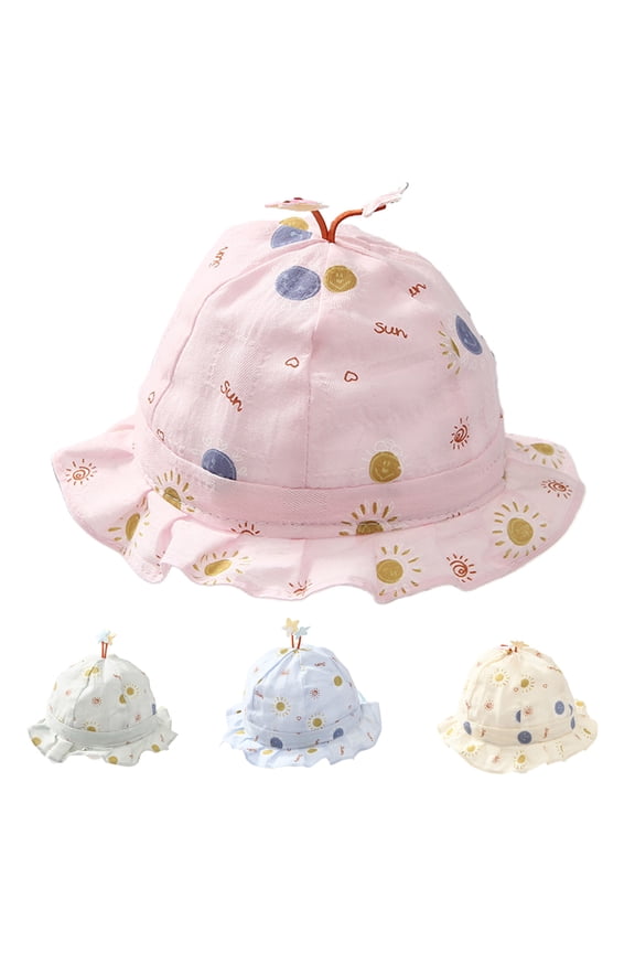 Unisex Child Adjustable Wide Brim Sun Protection Hat Sunhat for Baby Girl Boy Infant Kids Toddler