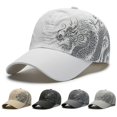 thumbnail image 1 of Cheers.US Unisex Chinese Dragon Pattern Baseball Cap Cotton Outdoor Caps Adjustable Trucker Cap Personalized Daddy Hat, 1 of 3