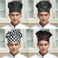 thumbnail image 1 of Cheers.US Unisex Kitchen Chef Hat Adjustable Elastic Baker Cap Cook Catering Restaurant, 1 of 7